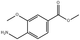 Benzoic acid, 4-(aminomethyl)-3-methoxy-, methyl ester Structure