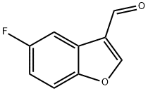 5-フルオロベンゾフラン-3-カルブアルデヒド 化学構造式