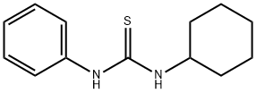 1-环己基-3-苯基-2-硫脲 结构式