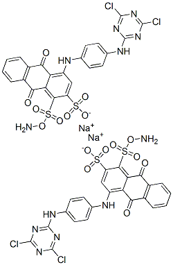 disodium 1-amino-4-[[4-[(4,6-dichloro-1,3,5-triazin-2-yl)amino]phenyl]amino]-9,10-dihydro-9,10-dioxoanthracenedisulphonate|