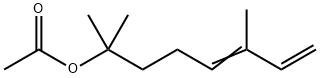 酢酸1,1,5-トリメチル-4,6-ヘプタジエニル 化学構造式