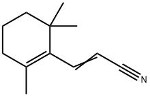 3-(2,6,6-三甲基-1-环己烯基-1)丙烯腈,72214-33-6,结构式