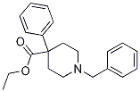 ethyl 1-benzyl-4-phenylpiperidine-4-carboxylate Structure