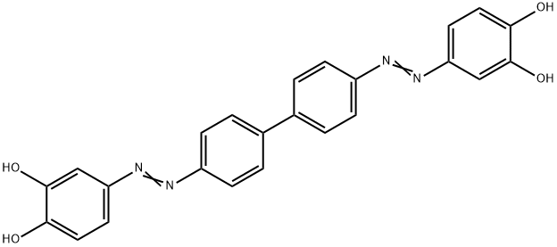 4,4'-[[1,1'-Biphenyl]-4,4'-diylbis(azo)]bis-1,2-benzenediol Structure