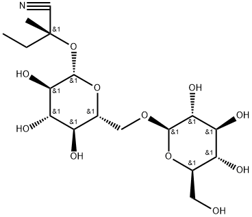 72229-42-6 (2R)-2-(6-O-β-D-グルコピラノシル-β-D-グルコピラノシルオキシ)-2-メチルブタンニトリル
