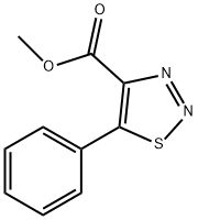 5-フェニル-[1,2,3]チアジアゾール-4-カルボン酸メチルエステル 化学構造式