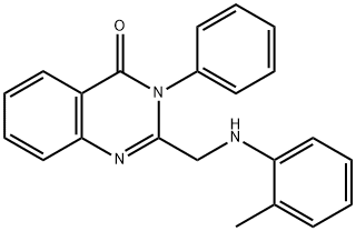 2-[[(2-METHYLPHENYL)AMINO]METHYL]-3-PHENYL-4(3H)-QUINAZOLINONE Structure