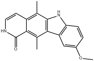 2,6-dihydro-9-methoxy-5,11-dimethyl-1H-pyrido[4,3-b]carbazol-1-one Structure