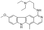 1-((3-(Diethylamino)propyl)amino)-9-methoxy-5-methyl-6H-pyrido(4,3-b)c arbazozle,72238-00-7,结构式