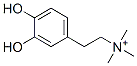 トリメチル(3,4-ジヒドロキシフェネチル)アミニウム 化学構造式
