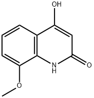 2,4-DIHYDROXY-8-METHOXYQUINOLINE 化学構造式