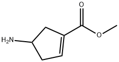 1-циклопентен-1-карбоновая кислота, 4-амино-, метиловый эфир (9Cl) структура