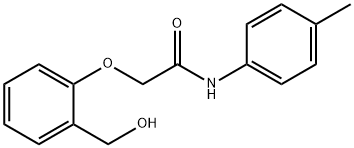 2-[2-(hydroxymethyl)phenoxy]-N-(4-methylphenyl)acetamide 结构式