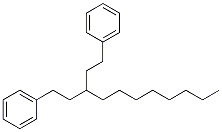 1-フェニル-3-(2-フェニルエチル)ヘンデカン 化学構造式