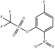 5-Fluoro-2-nitrophenyl trifluoromethanesulphonate Struktur