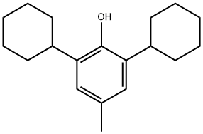 2,6-ジシクロヘキシル-4-メチルフェノール 化学構造式