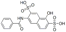 6-(Benzoylamino)-1-hydroxy-2,7-naphthalenedisulfonic acid Structure