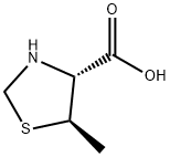 4-Thiazolidinecarboxylicacid,5-methyl-,(4R-trans)-(9CI),72274-40-9,结构式