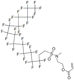 2-[methyl[(3,3,4,4,5,5,6,6,7,7,8,8,9,9,10,10,11,11,12,12,13,13,14,14,15,15,16,16,16-nonacosafluorohexadecyl)sulphonyl]amino]ethyl acrylate|