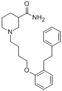 2-(4-(3-Carbamoylpiperidino)butoxy)bibenzyl,72279-00-6,结构式