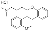 1-Butanamine, N,N-dimethyl-4-(2-(2-(2-methoxyphenyl)ethyl)phenoxy)-, h ydrochloride Structure