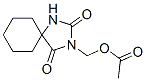 3-(Acetoxymethyl)-1,3-diazaspiro[4.5]decane-2,4-dione Structure