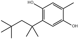 2-甲基-5-(1,1,3,3-四甲基丁基)氢醌 结构式