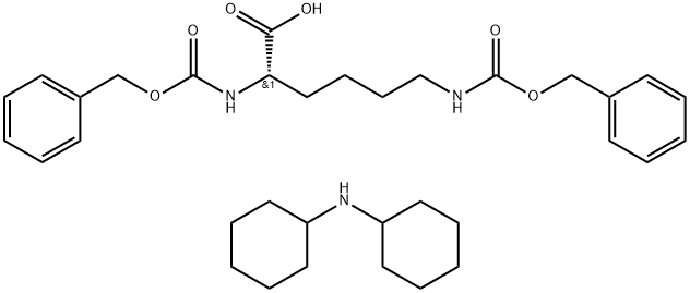 N-ALPHA,EPSILON-Z-L-BIS-L-LYSINE DICYCLOHEXYLAMMONIUM SALT 化学構造式