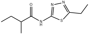 Butanamide, N-(5-ethyl-1,3,4-thiadiazol-2-yl)-2-methyl- (9CI) 化学構造式