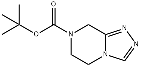 5,6-DIHYDRO-8H-[1,2,4]TRIAZOLO[4,3-A]PYRAZINE-7-CARBOXYLIC ACID TERT-BUTYL ESTER Structure