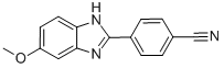 4-(5-METHOXY-1H-BENZIMIDAZOL-2-YL)BENZONITRILE Struktur