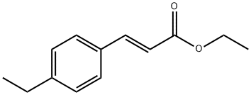 (E)-3-(4-乙基苯基)丙烯酸乙酯 结构式