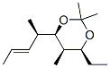 1,3-Dioxane,4-ethyl-2,2,5-trimethyl-6-[(1R,2E)-1-methyl-2-butenyl]-,(4S,5R,6R)-(9CI) 化学構造式