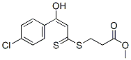 3-[[3-(4-Chlorophenyl)-3-hydroxy-1-thioxo-2-propenyl]thio]propionic acid methyl ester|