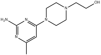 2-[4-(6-氨基-2-甲基嘧啶-4-基)哌嗪-1-基]乙醇,723510-50-7,结构式