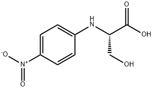 (2S)-3-hydroxy-2-[(4-nitrophenyl)amino]propanoic acid Structure