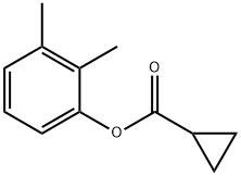 Cyclopropanecarboxylic acid, 2,3-dimethylphenyl ester (9CI) 化学構造式