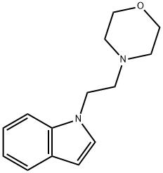 4-(2-(1H-吲哚-1-基)乙基)吗啉 结构式
