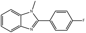 2-(4-fluorophenyl)-1-methylbenzimidazole 结构式