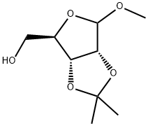 甲基-2,3-O-异亚丙基-D-呋喃核糖苷,72402-14-3,结构式