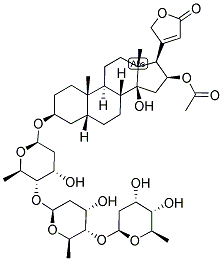 16-ACETYLGITOXIN 化学構造式