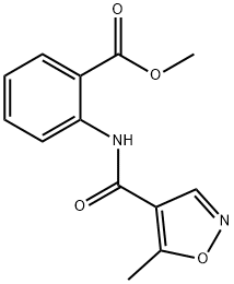 Benzoic acid, 2-[[(5-methyl-4-isoxazolyl)carbonyl]amino]-, methyl ester (9CI) Struktur