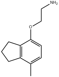 Ethanamine, 2-[(2,3-dihydro-7-methyl-1H-inden-4-yl)oxy]- (9CI) 化学構造式