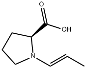 L-Proline, 1-(1E)-1-propenyl- (9CI) 化学構造式