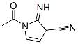 1H-Pyrrole-3-carbonitrile, 1-acetyl-2,3-dihydro-2-imino- (9CI) 化学構造式