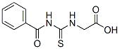 (3-BENZOYL-THIOUREIDO)-ACETIC ACID 化学構造式