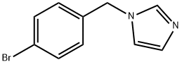 1-(4-BROMOBENZYL)-1H-IMIDAZOLE 结构式
