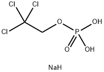sodium 2,2,2-trichloroethyl hydrogen phosphate  Structure