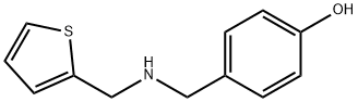 Phenol, 4-[[(2-thienylmethyl)amino]methyl]- Struktur