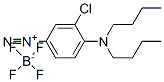 3-chloro-4-dibutylaminobenzenediazonium tetrafluoroborate Structure